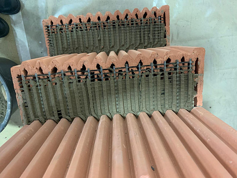 Базальтовая сетка МИАГРИД для армирования кладки из пустотелых каменных (кирпичных) блоков