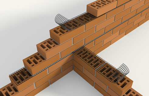 Базальтовая сетка МИАГРИД для армирования кладки из пустотелых каменных (кирпичных) блоков